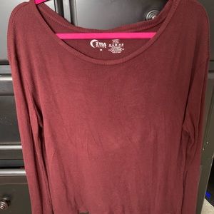 Zyia Maroon boyfriend sweater